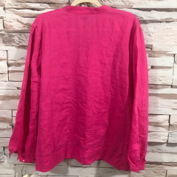 Lauren Embroidered Pink Blouse Sz 2X (K19) - Picture 3 of 4